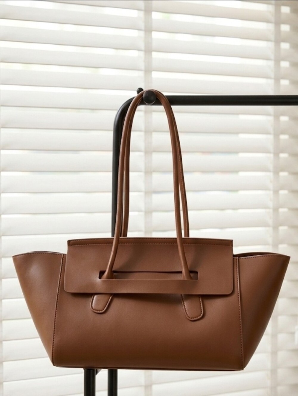 MOTF Brown Leatherette Tote Bag